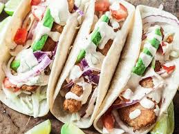 422 calories (per taco) prep time: Baja Fish Tacos