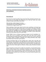 Contoh rab bedah rumah rtlh pembiayaanid. Proposal Pendirian Rumah Tahfizh Qur An Ar Rahman Mukaddimah Rumah Tahfizh Qur An Bersama Al Qur An Kita Bahagia