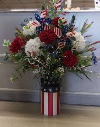 Patriotic Milk Can By Randi Sheldon At Michaels 1600 4th Of July Decorations Patriotic Centerpieces Patriotic Decorations