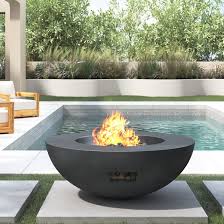 Propane fire and water pit. Delaine Concrete Propane Fire Pit Joss Main
