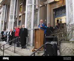 Senate Majority Leader John Coghill, R-North Pole, addresses an  anti-abortion rally in front of the Alaska State Capitol