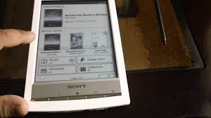 Sony Digital Book Reader Prs T1 White Touch Screen Ebooks Reader Youtube