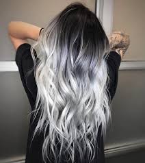 Black And Silver Ombre 667 Likes 16 Comments Sola Salon Studios Solasalons On Instagram Ice Ice Baby Takohairstudio Hair Styles Silver Hair Color Icy Hair