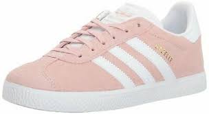 Kids Adidas Girls Gazelle Low Top Lace Up Walking Shoes, Pink, Size Big Kid  6.5 | eBay