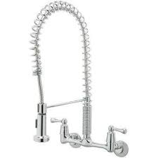 2 handle wall mount pull down sprayer