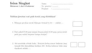 Kompetisi ini adalah salah satu wadah strategis untuk mengembangkan daya nalar, kemampuan memecahkan masalah, kreativitas, dan sportivitas siswa. Kumpulan Modul Dan Soal Latihan Olimpiade Sains Nasional Osn Atau Kompetisi Sains Nasioal Matematika Sd Defantri Com