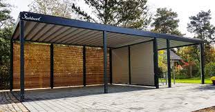 Metallcarport Reihencarport Berlin Stahl Holz Nach Mass Stahlzart Carport Metall Stahlcarport Carport