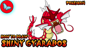 How to draw gyarados step by step in pokemon? How To Draw Shiny Gyarados From Pokemon Drawing Animals Youtube