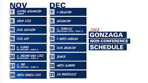 Andy katz is taking a second chance at the bracket and has new predictions for the rest of the tournament. Men S Basketball Releases Non Conference Schedule Gonzaga University Athletics