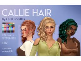 See more ideas about sims 4, sims 4 cc. Callie Hair Ts4 Maxis Match Cc By Feralpoodles Los Sims 4 Descarga Simsdomination Sims 4 Curly Hair Sims Hair Sims 4
