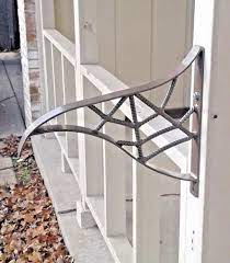 This rail is perfect for 1 to 2 steps. New Wrought Iron Handrail Grab Rail Small 1 2 Step Porch Railing Stair Railing Custommade Wrought Iron Handrail Porch Handrails Porch Railing