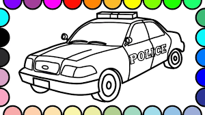 Color order of operations color vision Police Car Coloring Pages 40 Images Free Printable