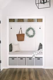 Closet Mudroom Diy Katie Lamb Adding a mudroom, however, can either mean taking up existing space in the home or altering the footprint of your house. closet mudroom diy katie lamb