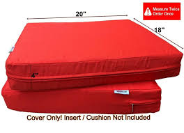 Outdoor furniture cushions can be expensive. Waterproof Outdoor 4 Pack Deep Seat Chair Patio Cushions Zipper Cover 20 X18 X4 Duvet Replacement Case Walmart Com Walmart Com