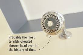Once you're done, reattach the shower head and let the water run for a few seconds. How To Clean Descale And Unclog Your Shower Head Naturally The Creek Line House