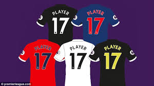 4 teams have maroon/red+blue kits (aston villa, west ham, burnley & crystal palace). Premier League Announce First New Set Of Names And Numbers Daily Mail Online