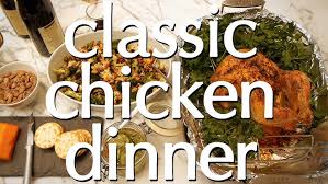 Roasted chicken thighs with fennel & lemon. Classic Chicken Dinner Roast Chicken Potatoes Puff Pastry Dessert More Dinner Party Tonight Youtube