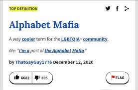 A set of letters or other signs used in a writing system, usually arranged in a fixed order, each letter or sign being used to represent one or . Top Definition Vf Alphabet Mafia Away Cooler Term For The Lgbtqia Community Me Part Of The Alphabet Mafia By Thatgayguy1776 December 12 2020