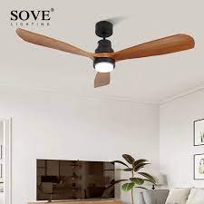 The audrino ceiling fan from the home depot's home decorators collection could actually fall into our best overall category, too. Sove Wooden Ceiling Fans Without Light Bedroom 220v Ceiling Fan Wood Ceiling Fans With Lights Remote Control Ventilador De Teto Wooden Ceiling Fans Ceiling Fans With Lightsceiling Fan Aliexpress
