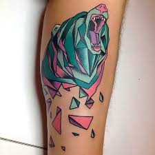 The animals that uckun draws are detailed. Grizzly Bear Tattoo Tattoo Idea Geometric Animal Tattoo Geometric Tattoo Geometric Bear Tattoo