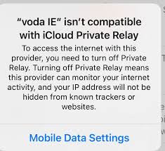 I am charged for using vodafone live!? Vodafone Ireland Have Made Me Turn Off Private Relay Ios 15 Beta 2 Iosbeta