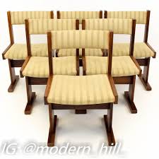 Rosewood Danish Mid Century Modern Dining Chairs By Gangso Mobler Set Of 6 Midcentury Modern Dining Chairs Dining Room Furniture Modern Mid Century Modern Dining