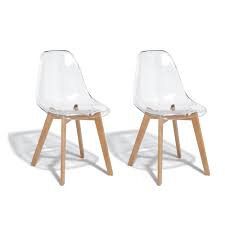 Chaise Chloe Transparente X 2 Chaise Salle A Manger Et Cuisine Meuble Gifi Chaise Gifi Chaise Transparente Chaise