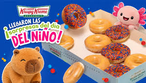 ¿Sin plan para el Día del Niño? Krispy Kreme tendrá donas especiales, peluches e inflables en estas sucursales