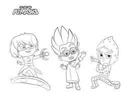 A los niños y niñas les encanta ver películas y dibujos animados esta sección contiene las mejores imágenes en blanco y infeliz sobre superhéroes. Pin En Pj Masks Para Colorear