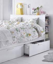 products bed frame with storage headboard storage brimnes bed