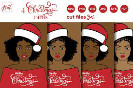 I thought this would look great with gold foil on a black tote. Black Woman Svg Christmas Svg Cut Files Christmas Card Svg 979842 Cut Files Design Bundles