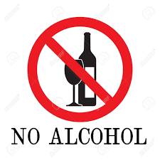 No Alcohol Drink Sign Element No Drinking Sign No Alcohol Sign Isolated On White Background Vector Illustration No Drinking Sign Drink Signs Alcohol Signs