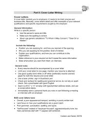 How to punctuate a cover letter. Part Ii Cover Letter Writing Cover Letters