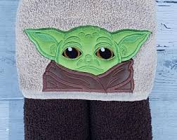 My five year old daughter might be his biggest fan so i cooked this up for her so she could look a little like him. Hooded Towel Yoda Etsy