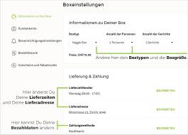 Organisiere Dein Hellofresh Kochbox Kundenkonto Hellofresh