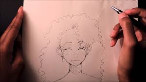 Anime Black Curly Hair Boy How To Draw Curly Afro Hair Curly Afro Hair Curly Hair Drawing Cartoon Hair