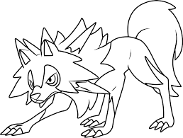 Mimikyu coloring page is fun for kids to color and draw. Lycanroc Pokemon Coloring Page Free Printable Coloring Pages For Kids