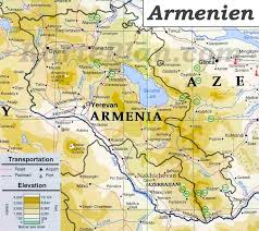 Der konflikt trat in der moderne erstmals zur unabhängigkeit der beiden staaten nach 1918 auf und brach während der endphase der sowjetunion ab 1988 neu aus. Physische Landkarte Von Armenien Landkarte Karten Armenien