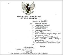 Surat edaran bupati ngada tentang netralitas asn dalam. Surat Edaran Kemendagri Nomor 025 4660 Sj Tahun 2019 Tentang Penggunaan Pakaian Dinas Dan Atribut Pns Diki999