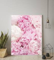 Pink Peony Print Rose Wall Art Peonie Printable Floral Etsy Rose Wall Art Pink Peonies Print Floral Wall Art