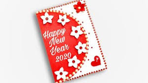 Happy new year 2020 handmade card designs, crafts to get. 5 Easy And Simple New Year Card 2020 How To Make New Year Card Diy New Year Card Ø¯ÛŒØ¯Ø¦Ùˆ Dideo