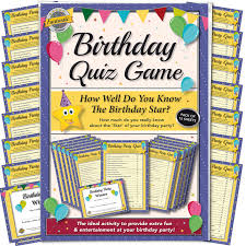 Buy my flashback 70th birthday quiz book by jest fest from waterstones today! Birthday Party Quiz Game How Well Do You Know The Birthday Star Quiz Activity For All Ages A Great Idea To Help Family And Friends Socialise And Have Fun Buy Online