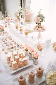 A Blush Themed Dessert Table Wedding Dessert Table Wedding Desserts Bridal Brunch