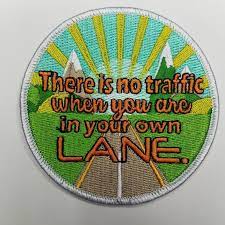 Entrepreneur Patch In Your Own Lane Circular Badge Iron On Embroidered Patch Hustle Applique Cool Patch For Clothing Size 3 Inch Iron On Embroidered Patches Embroidered Patches Cool Patches