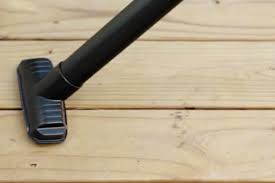 First and foremost, you'll need to clean the deck. Tips For Sanding A Wood Deck Before Refinishing