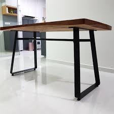 Check spelling or type a new query. Solid Wood Dining Table With Black Metal Legs Nordic Furniture Home Living Furniture Tables Sets On Carousell