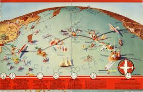 Route Map Pan American Airways San Francisco International Airport Route Map Illustrated Map Map