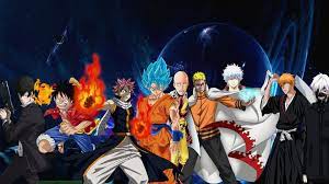 Starting with bleach's ichigo, naruto uzumaki, goku from dragon ball, luffy from the straw hats in one piece, and finally natsu from the guild fairy tail. Goku Naruto Ichigo Wallpapers Wallpaper Cave