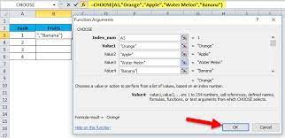 Choose function in excel the choose function in excel returns a value from the given data range (array) when the position (index) is specified by the user. Choose Function In Excel Formula Examples How To Use Choose