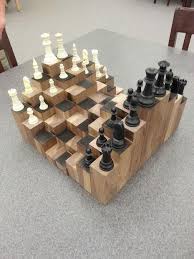 3d Chess Board So Cool Satranc Takimi Ahsap Isleme Ahsap Isleme Planlari